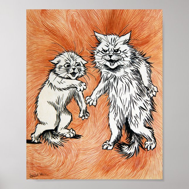 The Fire of The Mind, Louis Wain Poster (Front)