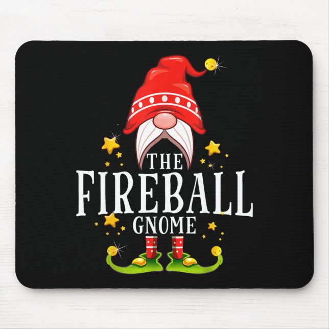 The Fireball Gnome Christmas Matching  Mouse Mat (Front)