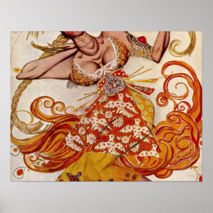 The Firebird by Leon Samoilovitch Bakst Poster