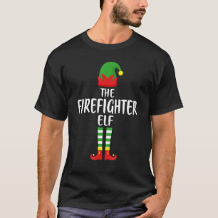 The Firefighter Elf Family Matching Group Christ T-Shirt