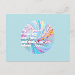 The firmness - Turquoise Postcard
