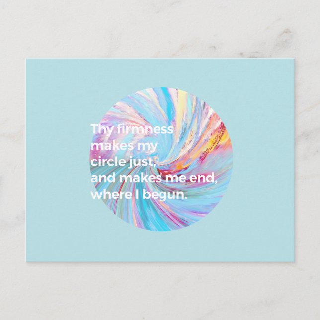 The firmness - Turquoise Postcard (Front)