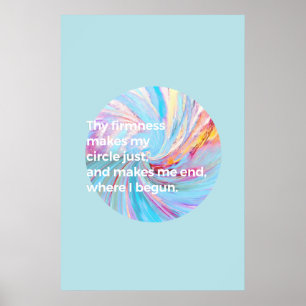 The firmness - Turquoise Poster