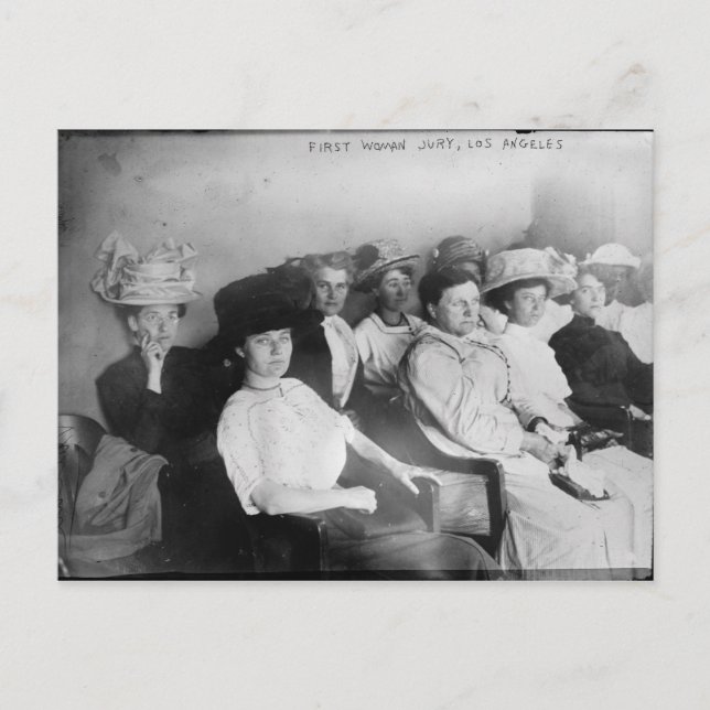 The First All Woman Jury in Las Angeles from 1911 Postcard (Front)