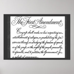The First Amendment Poster