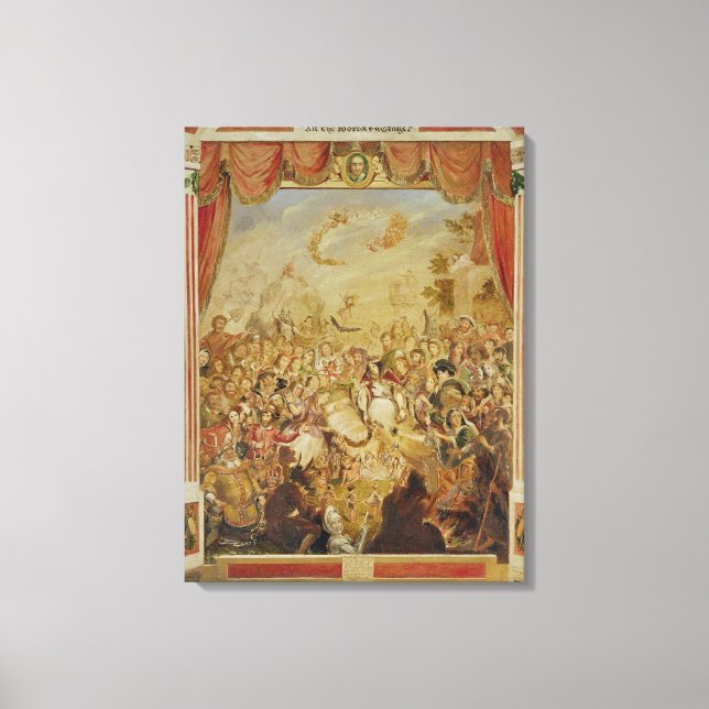 The First Appearance of William Shakespeare (1564- Canvas Print (Front)