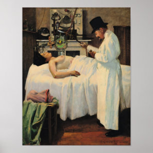 The First Attempt to Treat Cancer with X Rays Poster