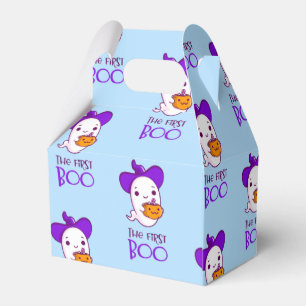 The First Boo of Halloween Blue Favour Box