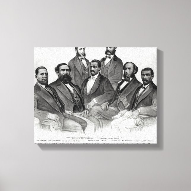 The First Coloured Senator and Representatives Canvas Print (Front)