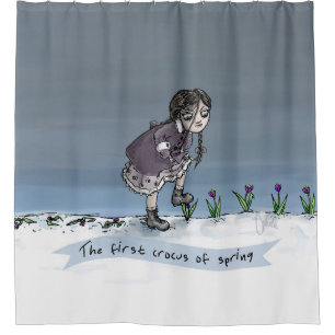 The First Crocus Of Spring Shower Curtain