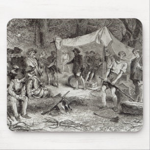 The First Day at Jamestown Mouse Mat