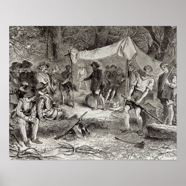 The First Day at Jamestown Poster (Front)