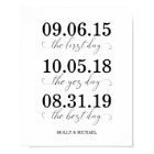 The First Day, The Yes Day, The Best Day Wedding