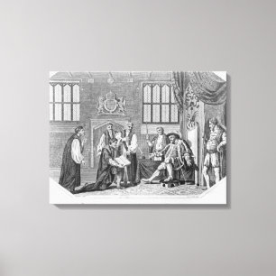 The first English translation of the Bible Canvas Print