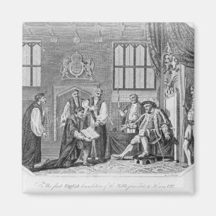 The first English translation of the Bible Magnet