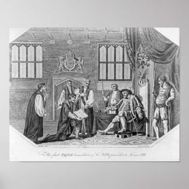 The first English translation of the Bible Poster (Front)