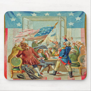 The First Fourth Of July Vintage Mousepad