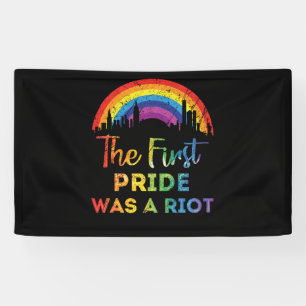 The First Gay Pride Was a Riot LGBT Banner