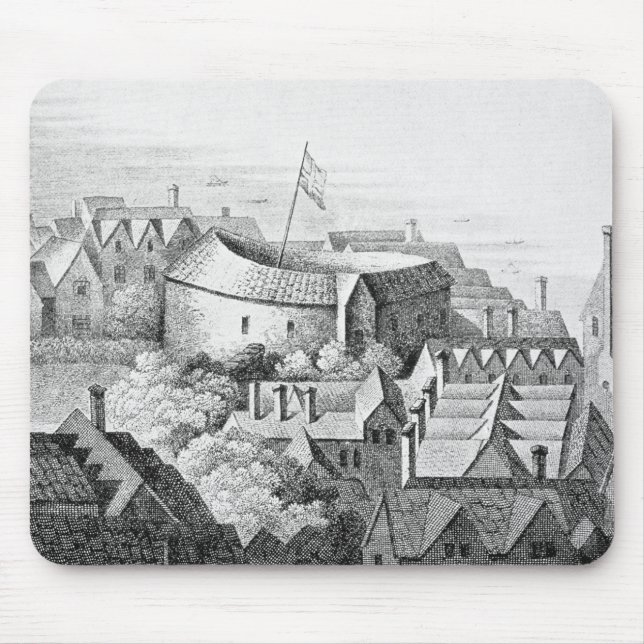 The First Globe Theatre or Rose Theatre Mouse Mat (Front)