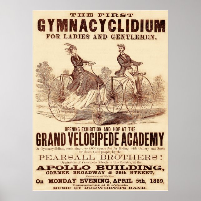 The First Gymnacyclidium (1869). Poster (Front)