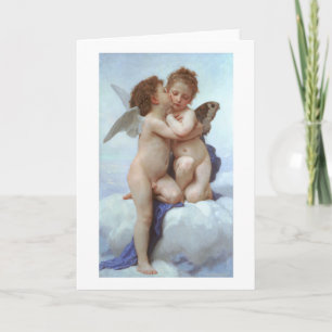 The First Kiss, Amor and Psyche, Bouguereau Card