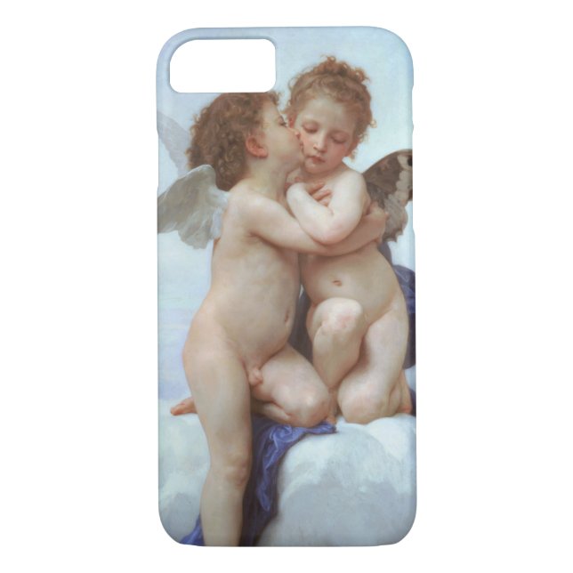 The First Kiss, Amor and Psyche, Bouguereau Case-Mate iPhone Case (Back)