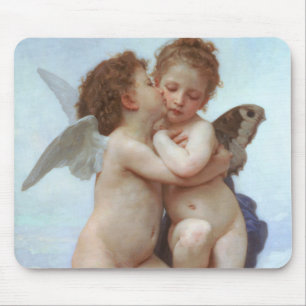 The First Kiss, Amor and Psyche, Bouguereau Mouse Mat