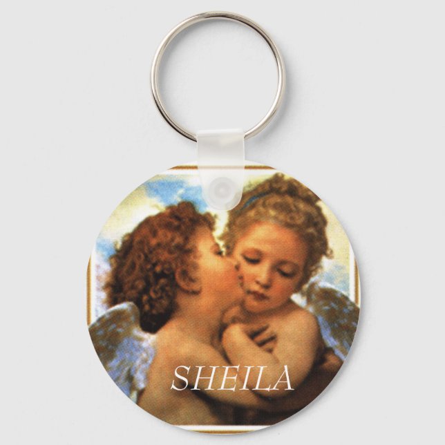 the First kiss  cherubs, SHEILA Key Ring (Front)