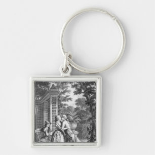 The First Kiss of Love Key Ring