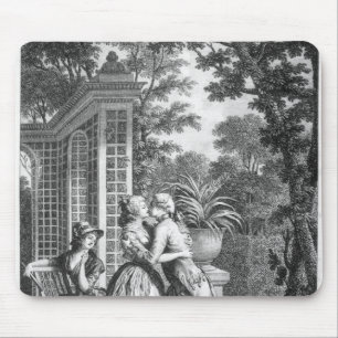The First Kiss of Love Mouse Mat