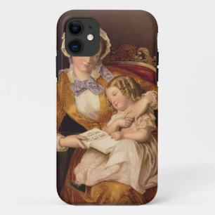 The First Lesson, pub. by Baxter, 1855 (print) iPhone 11 Case
