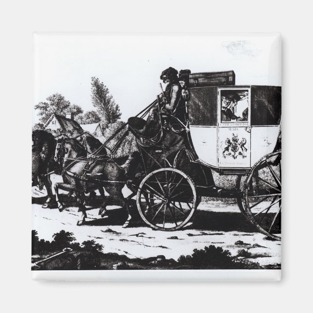 The First Mail Coach, 1784 Magnet (Front)