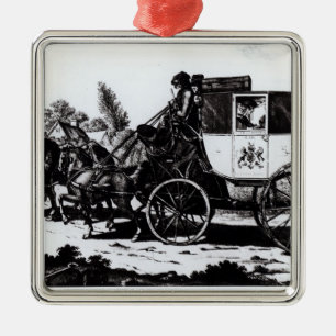 The First Mail Coach, 1784 Metal Tree Decoration