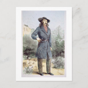 The first published picture of 'Wild Bill' Hickok Postcard