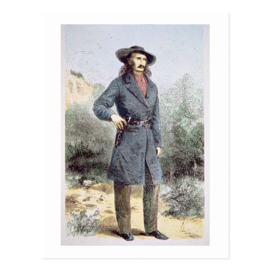 The first published picture of 'Wild Bill' Hickok Postcard