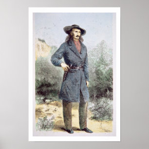 The first published picture of 'Wild Bill' Hickok Poster