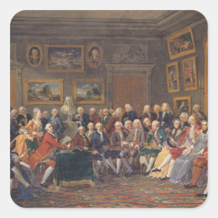 The First Reading at Mme Square Sticker