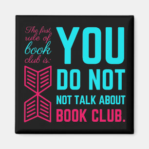 The first rule of book club funny phrase magnet