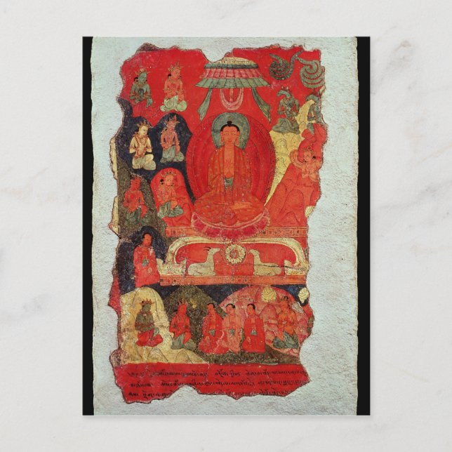 The First Sermon of Buddha Postcard (Front)