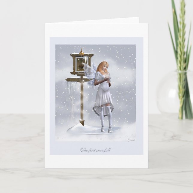 The first snowfall holiday card (Front)