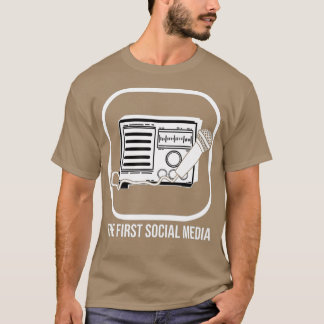 The First Social Media Amateur Radio Funny Ham T-Shirt
