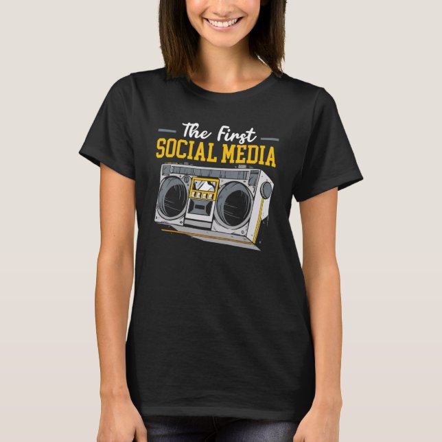 The First Social Media Job Social Media Manager T-Shirt (Front)