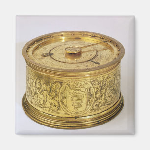 The first spring driven clock with fusee, 1525 magnet