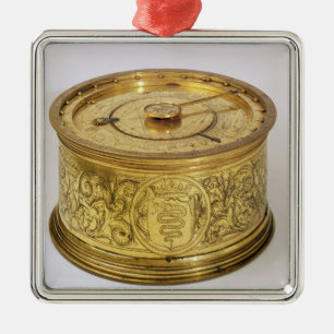 The first spring driven clock with fusee, 1525 metal tree decoration