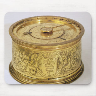 The first spring driven clock with fusee, 1525 mouse mat