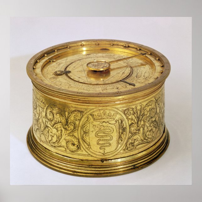 The first spring driven clock with fusee, 1525 poster (Front)