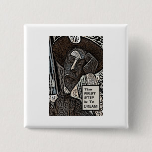 The First Step 15 Cm Square Badge
