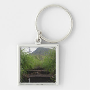 The first step invites hikers up Koko Crater Key Ring