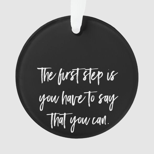 the first step is you have to say that you can ornament (Front)