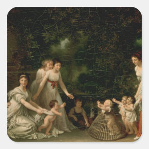 The First Steps Square Sticker